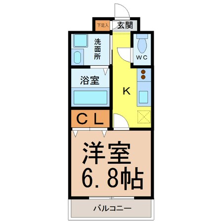 フォレシティ桜山の物件間取画像